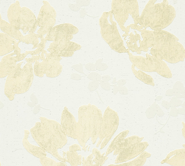 Vlies Tapete Floral Beige living walls Smooth