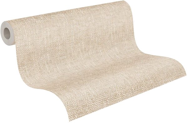 A.S. Création Strukturprofiltapete Natural Textiles beige