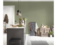 A.S. Création Vliestapete Greenery Tapete Uni 10,05 m x 0,53 m grün Made in Germany 367137 36713-7
