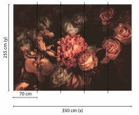 Fototapete 3,5 x 2,55 M. Romantic Flowers 2