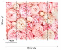 Fototapete 3,5 x 2,55 M. Roses