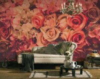 Fototapete 3,5 x 2,55 M. Flower Wall