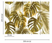 Fototapete 3,5 x 2,55 M. Palm Leaves 2