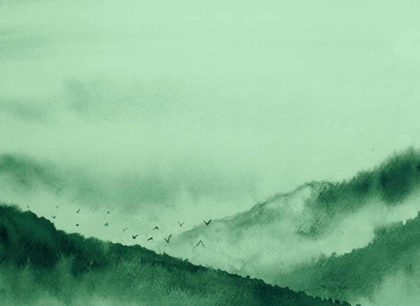 Fototapete 3,5 x 2,55 M. Gloomy Landscape 2