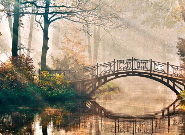 Fototapete 3,5 x 2,55 M. Park Bridge 1