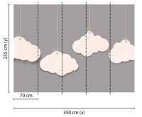 Fototapete 3,5 x 2,55 M. Clouds 2