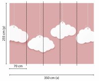 Fototapete 3,5 x 2,55 M. Clouds 3