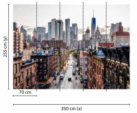 Fototapete 3,5 x 2,55 M. New York Views 1