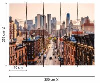 Fototapete 3,5 x 2,55 M. New York Views 2