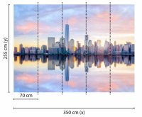 Fototapete 3,5 x 2,55 M. Skyline New York 1
