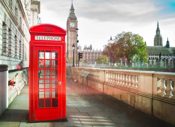 Fototapete 3,5 x 2,55 M. Phone Booth