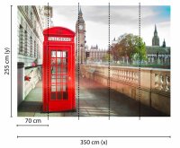 Fototapete 3,5 x 2,55 M. Phone Booth