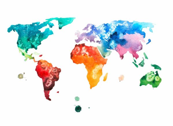 Fototapete 3,5 x 2,55 M. Colourful World 1