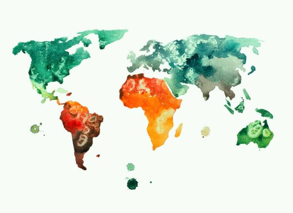 Fototapete 3,5 x 2,55 M. Colourful World 3