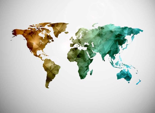 Fototapete 3,5 x 2,55 M. World Graphic 1