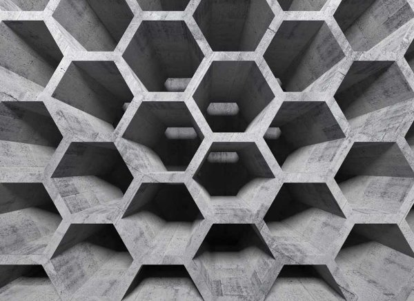 Fototapete 3,5 x 2,55 M. Honeycomb Structure 1