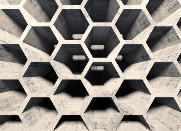 Fototapete 3,5 x 2,55 M. Honeycomb Structure 2