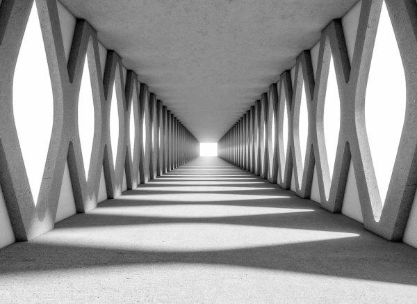 Fototapete 3,5 x 2,55 M. Grey Aisle