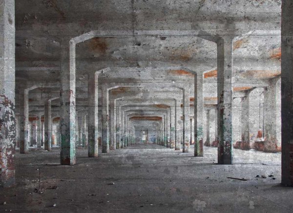 Fototapete 3,5 x 2,55 M. Concrete Posts