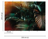 Fototapete 3,5 x 2,55 M. Jungle Colour