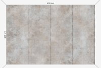 Fototapete Wallpaper big three Beton 4 m x 2,7 m 200gr.Vlies