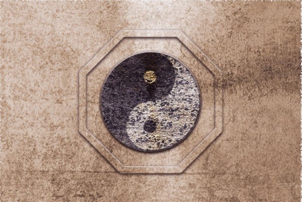 Fototapete Wallpaper Yin & Yan 4 m x 2,7 m 200gr.Vlies