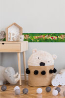 Selbstklebende Bordüre Lovely Kids Jungle Friends