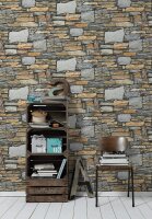 Premium Design Wallpaper Tapete Stein Naturstein Mauer