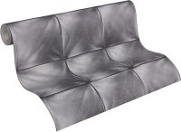 Vliestapete Move your Wall Stappmuster 3D Optik grau