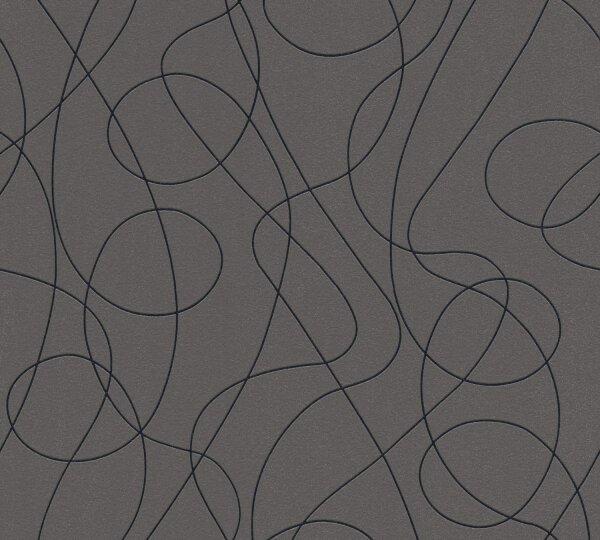 Vliestapete Life Tapete grafisch grau metallic