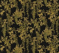 XL Vliestapete Blumen Floral schwarz gold grün 1,06...