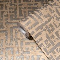 Vliestapete My Home My Spa geometrisch beige braun silber...