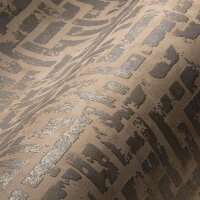 Vliestapete My Home My Spa geometrisch beige braun silber gold