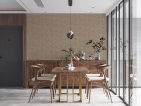 Vliestapete My Home My Spa geometrisch beige braun silber gold