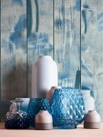 Vliestapete Wood and Stone Holzoptik Vintage blau