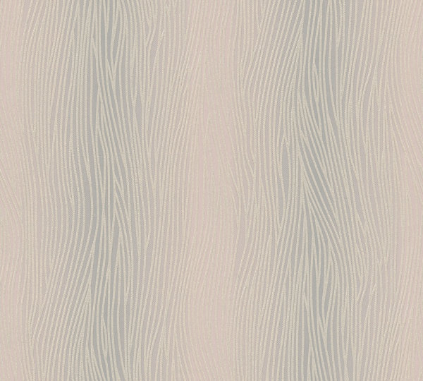 Vliestapete Streifentapete beige grau glitzer