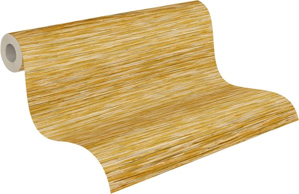 Vliestapete Danil Hechter Bambus Gras Imitat Beige Gelb