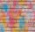 Selbstklebendes Panel 2,50 m x 0,52 m Backstein bunt
