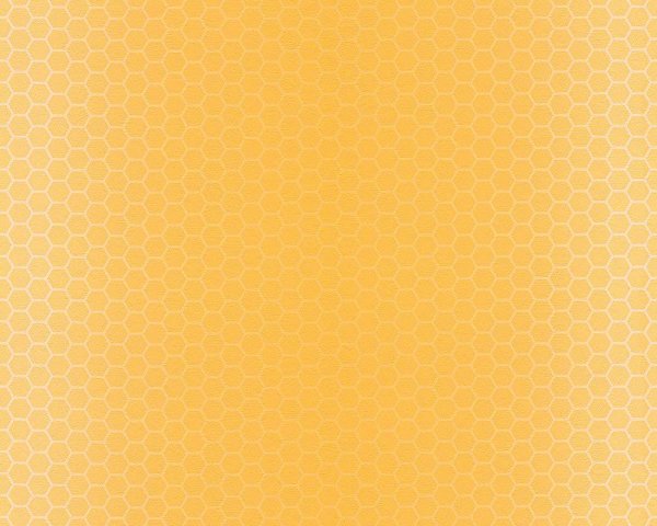 Papiertapete Biene Maya Honigwaben beige gelb
