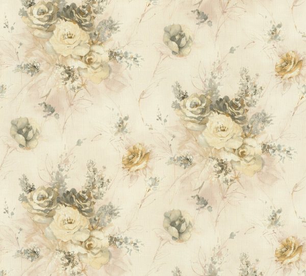 XL Vlies - Tapete 10,05x1,06 M  Landhaus Floral