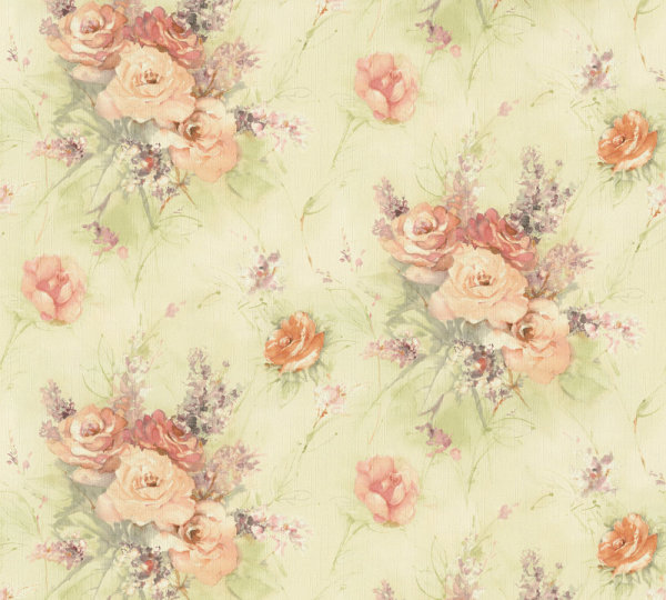 XL Vlies - Tapete 10,05x1,06 M  Landhaus Floral