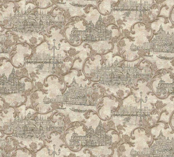 XL Vlies - Tapete 10,05x1,06 M  Schloss Barock glänzend