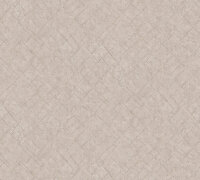 XL Vlies - Tapete 10,05x1,06 M  geometrisch beigegrau silber