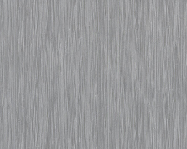 5 Rollen XL Vliestapete 10,05x1,06 M  Streifen uni silber grau