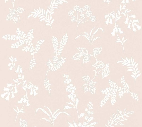 Papiertapete Phthalate FreeTapete Blumen beige