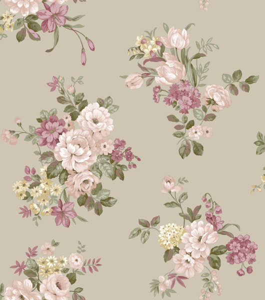 Landhaus Tapeten Primavera Blumenbouquet