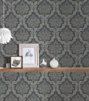 Aktion Wand 3 Rollen Tapete Damast Barock
