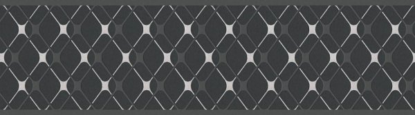 Selbstklebende Borte geometrisch schwarz weiß