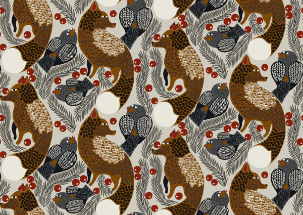 Tapeten Marimekko 06  KENTUNMARJA