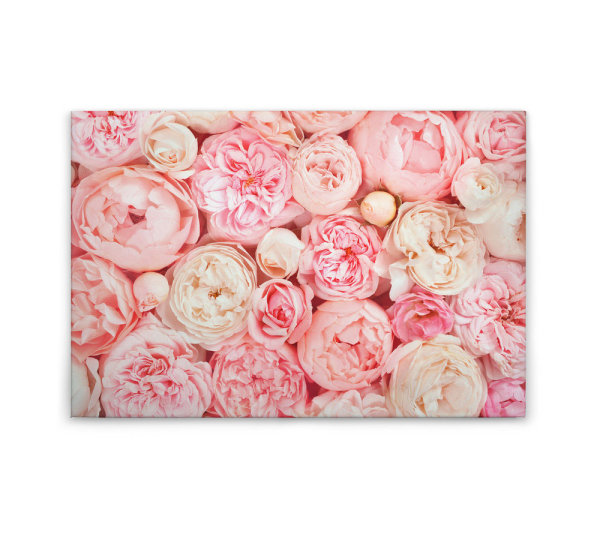 Leinwandbild Roses Blumen 90cm x 60 cm
